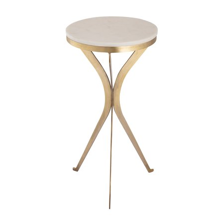 Elk Signature Accent Table, 12 in W, 12 in L, 23.25 in H, Metal Top H0805-10877